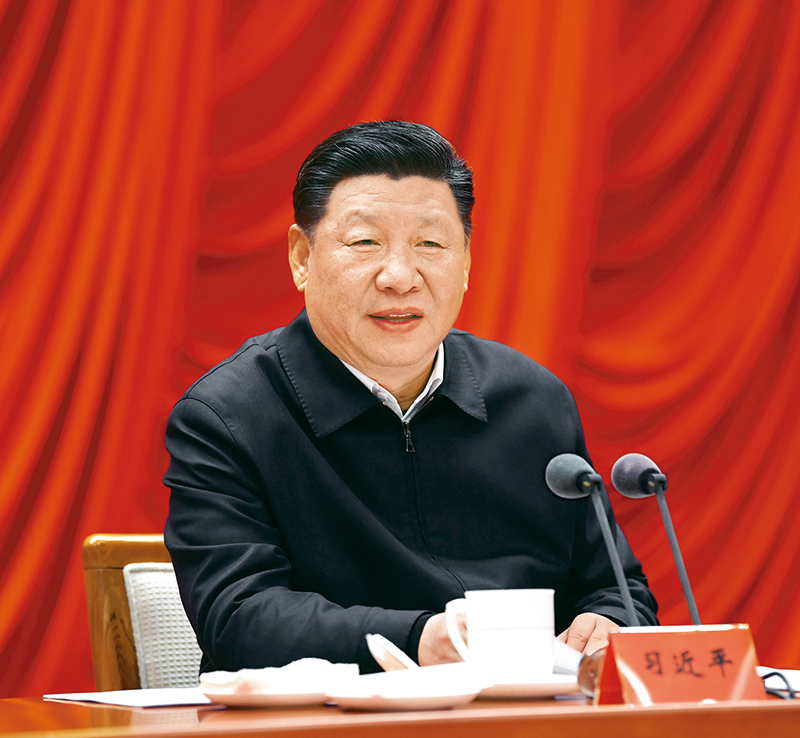 　　2019年1月21日，省部級主要領(lǐng)導(dǎo)干部堅(jiān)持底線思維著力防范化解重大風(fēng)險專題研討班在中央黨校開班。中共中央總書記、國家主席、中央軍委主席習(xí)近平在開班式上發(fā)表重要講話。 新華社記者 饒愛民/攝